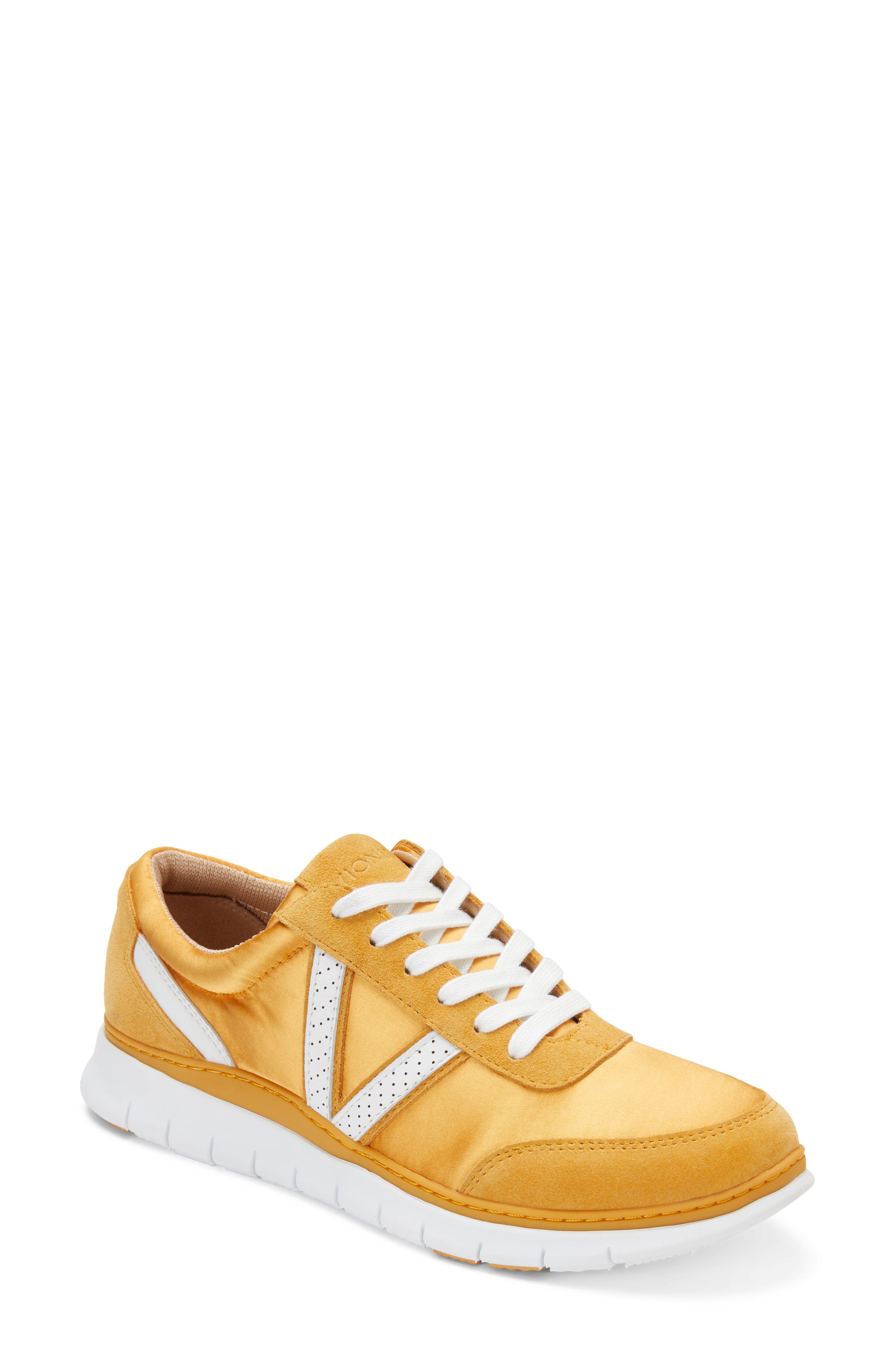 Nana Sneaker, Main, color, MUSTARD SUEDE