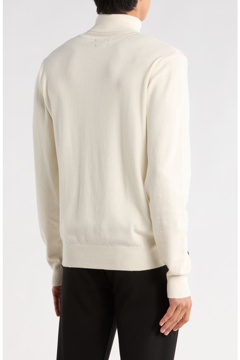 Slim Fit Turtleneck Sweater, Alternate, color, EGG SHELL