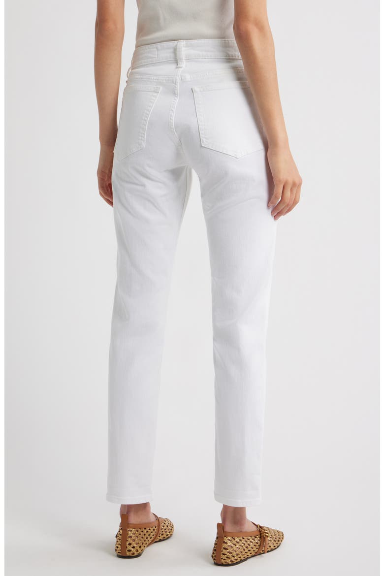 Dre Low Rise Slim Boyfriend Jeans, Alternate, color, OPTICWHT