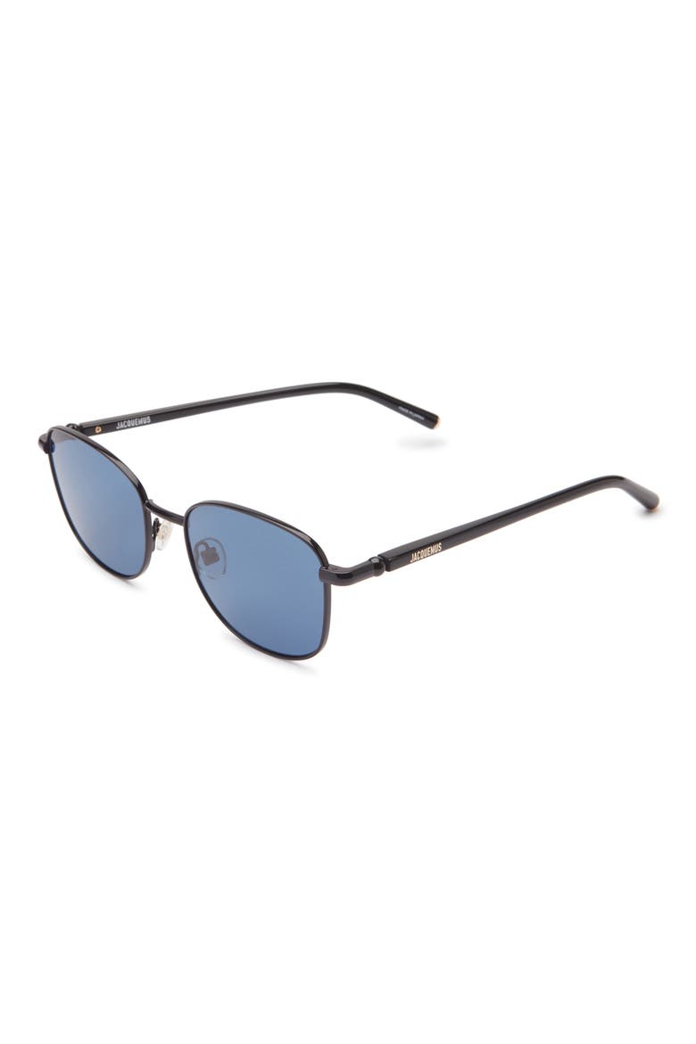 Aviator Sunglasses, Alternate, color, BLACK/ LIGHT GOLD/ BLACK/ NAVY