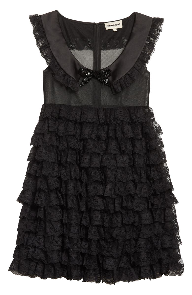Shushu/Tong Tiered Lace Minidress, Alternate, color, 