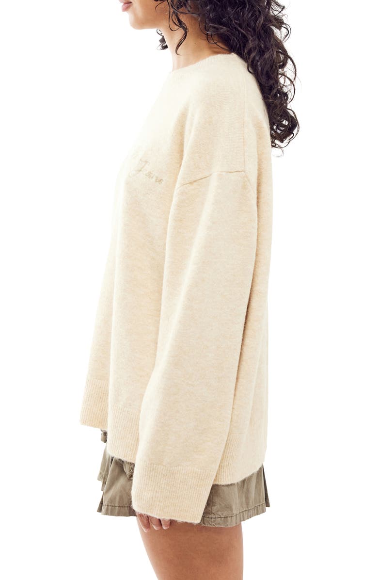 BDG Urban Outfitters Boyfriend Crewneck Sweatshirt, Alternate, color, Ecru