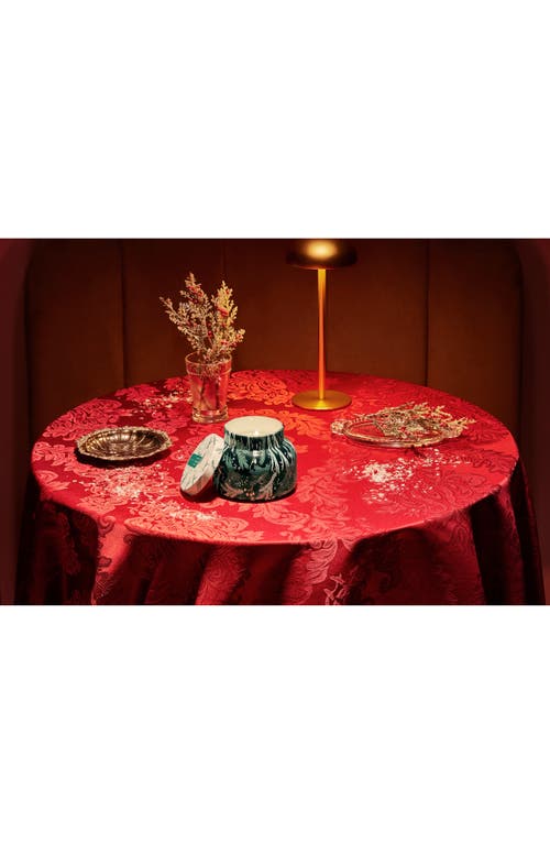Capri Blue Crystal Pine Holiday Pattern Play Petite Jar Candle In Black