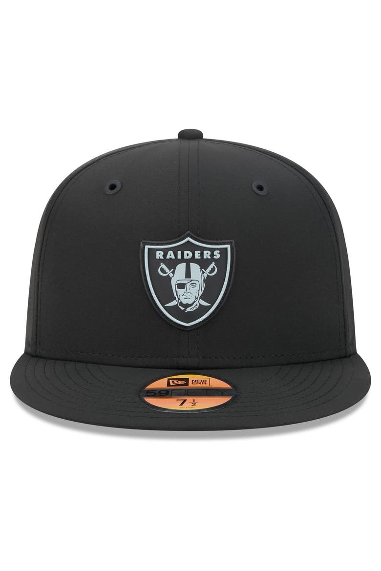 Men's New Era Black Las Vegas Raiders 2026 Sideline 59FIFTY Fitted Hat, Alternate, color, Black