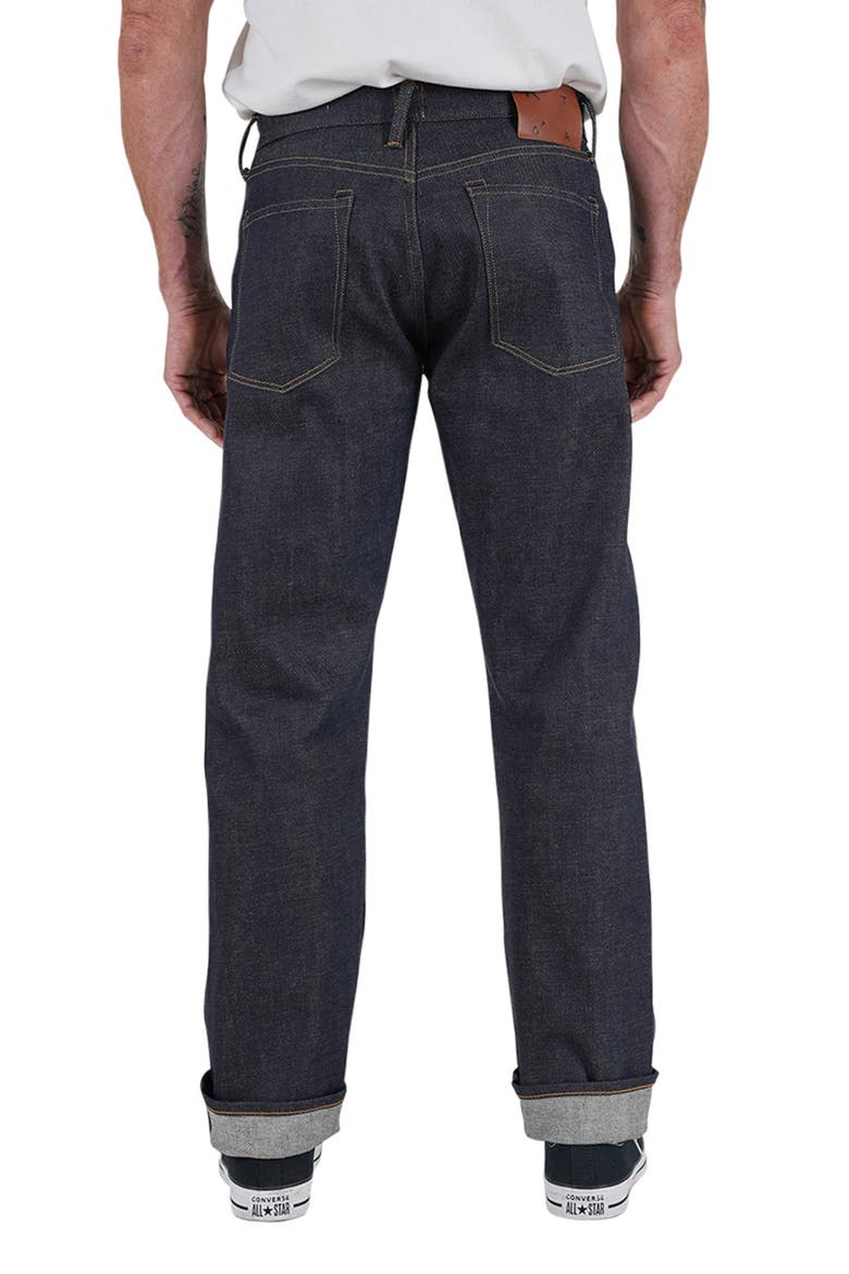 The Barrel Classic Straight Leg 14-Ounce Selvedge Jeans, Alternate, color, INDIGO RAW
