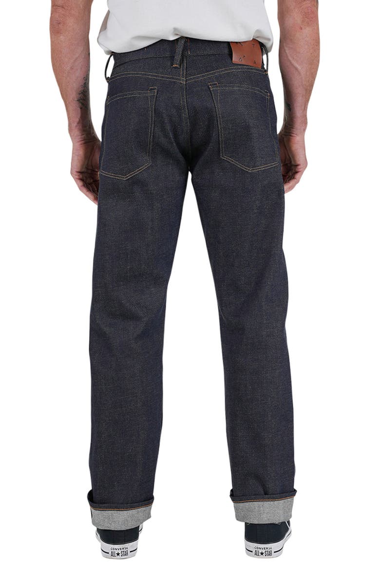 HIROSHI KATO The Barrel Classic Straight Leg 14-Ounce Selvedge Jeans, Alternate, color, Indigo Raw