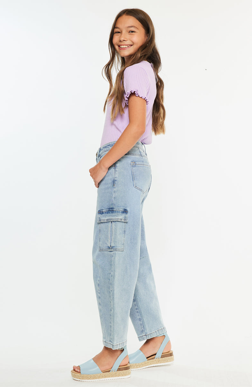 Kancan Trinity Low Slung Horseshoe Jeans In Multi