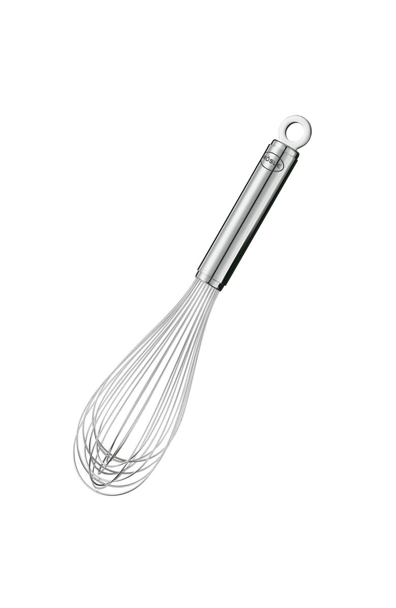 Rosle Stainless Steel Round Handle Balloon Whisk and Beater, 12.6-Inch, Main, color, Silver
