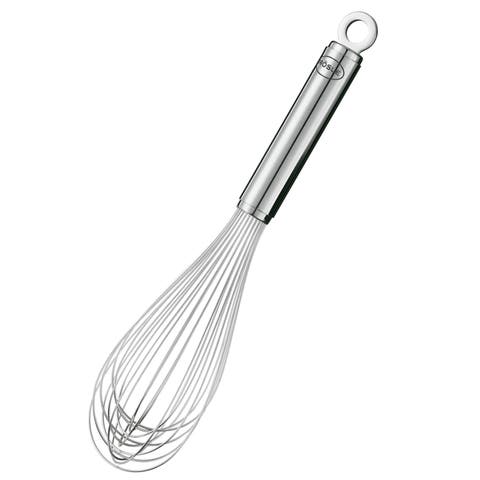 Stainless Steel Round Handle Balloon Whisk and Beater, 12.6-Inch