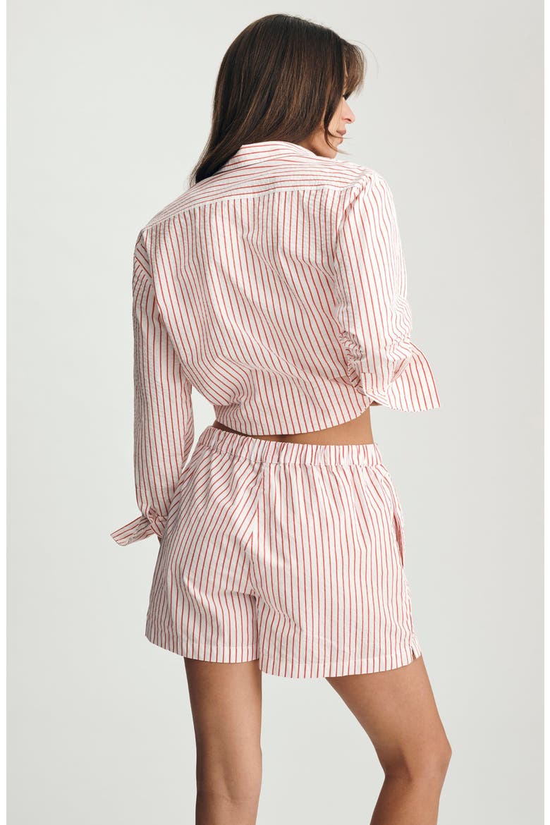Stripe Shorts, Alternate, color, RED STRIPED
