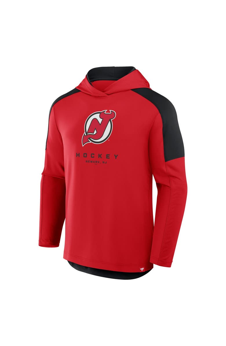 FANATICS Men's Fanatics Red New Jersey Devils Meta Game Transitional Pullover Hoodie, Alternate, color, Red