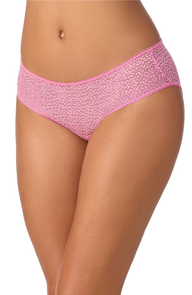 DKNY Modern Lace Hipster Panties, Main, color, Cashmere Rose