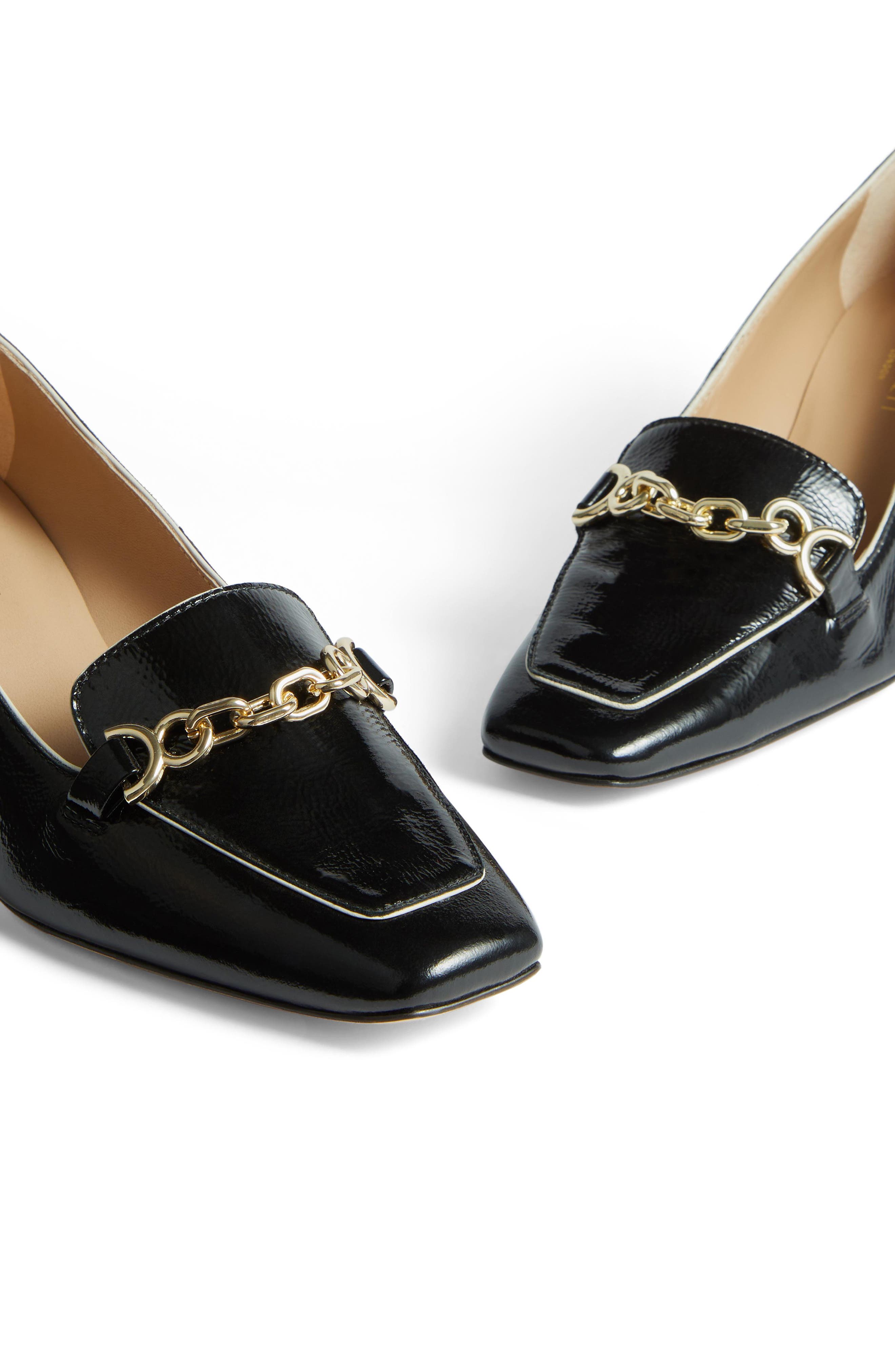 LK Bennett Johanna Loafer Pump, Alternate, color, Black