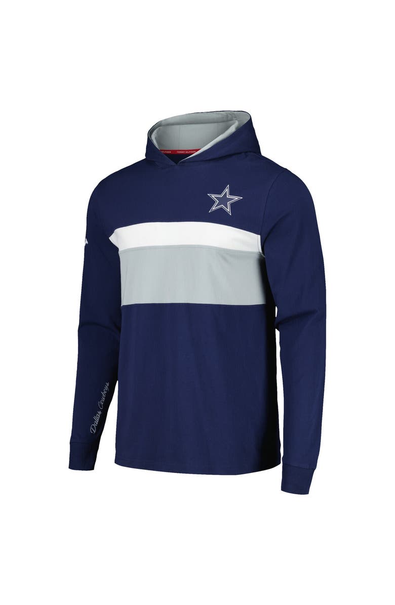 Tommy Hilfiger Men's Tommy Hilfiger Navy Dallas Cowboys Morgan Long Sleeve Hoodie T-Shirt, Alternate, color, Navy