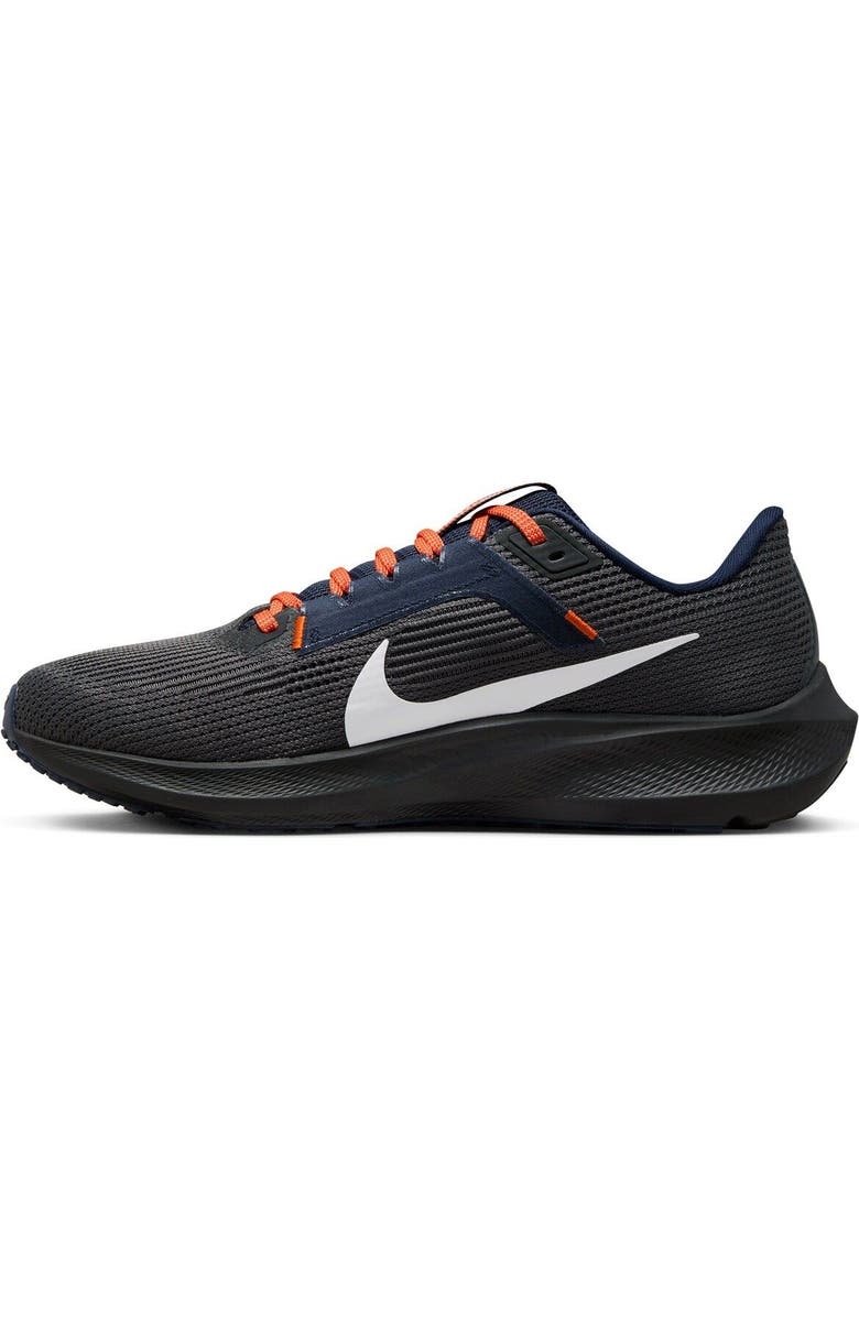 Nike Unisex Nike Anthracite Denver Broncos Zoom Pegasus 40 Running Shoe, Alternate, color,