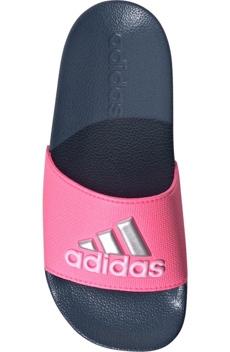 adidas Kids' Adilette Sandal, Alternate, color, Pink/ Metallic/ Preloved Ink