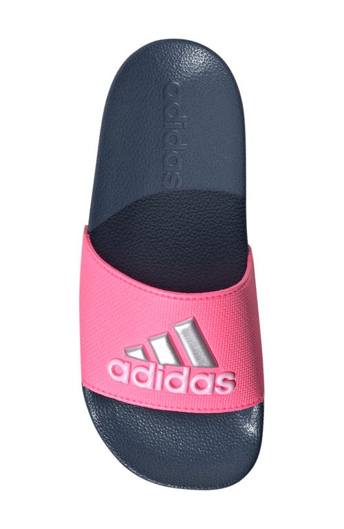 Adidas Originals Adidas Kids' Adilette Sandal In Pink/metallic/preloved Ink