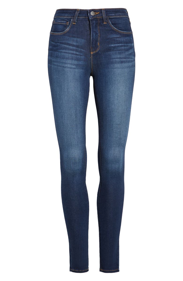 L'AGENCE Marguerite Skinny Jeans, Main, color, Baltic