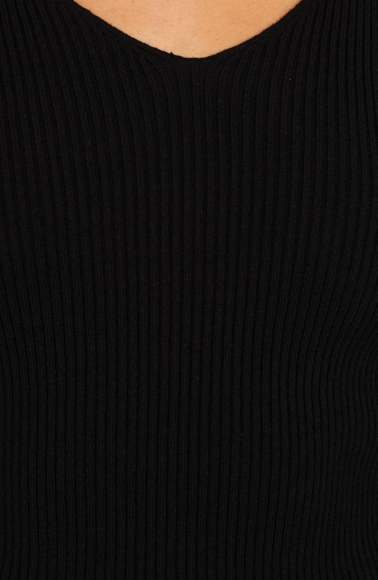Petal & Pup Kirsten Rib Top, Alternate, color, Black
