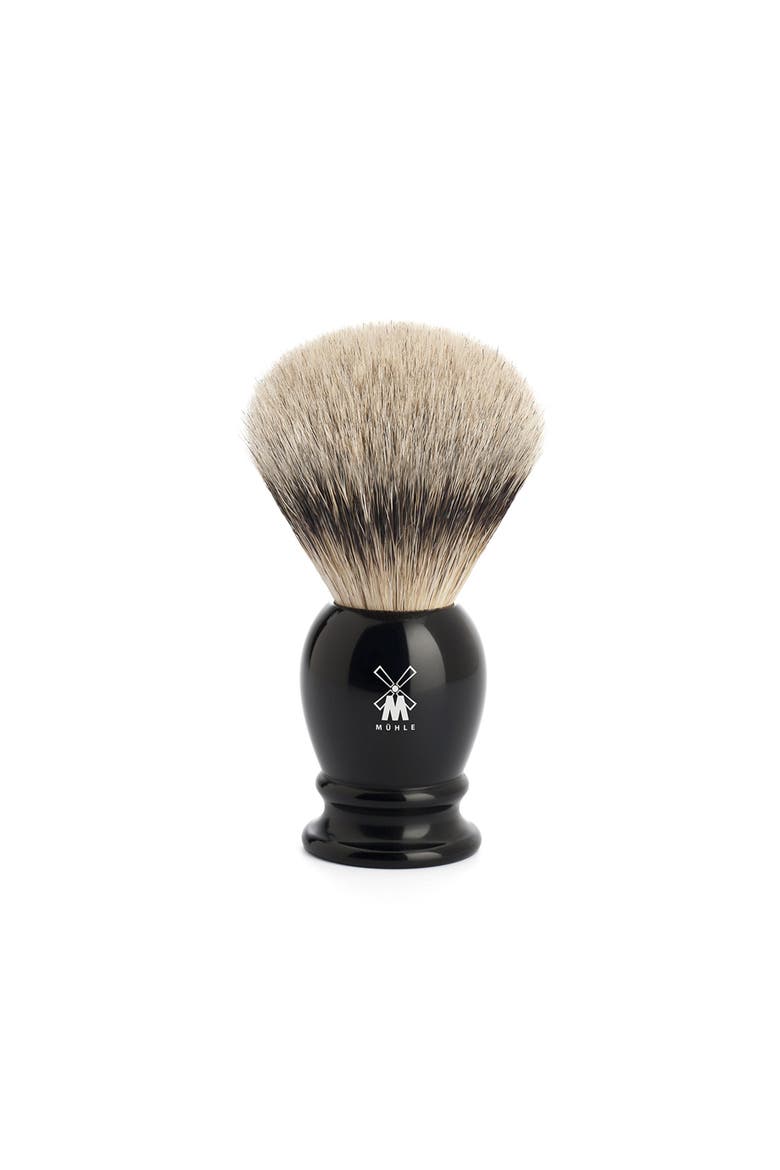 Classic Large Black Silvertip Badger Shaving Brush, Main, color, Black