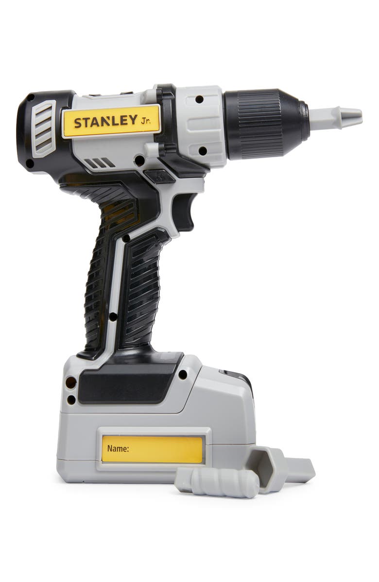 Stanley Jr. Pretend Play Battery Operated Drill, Alternate, color, Yellow & Black