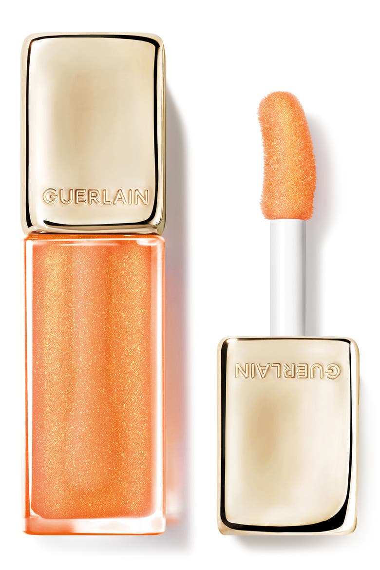 Shimmering KissKiss Bee Glow Lip Oil (Limited Edition), Main, color, SPARKLING PEACH
