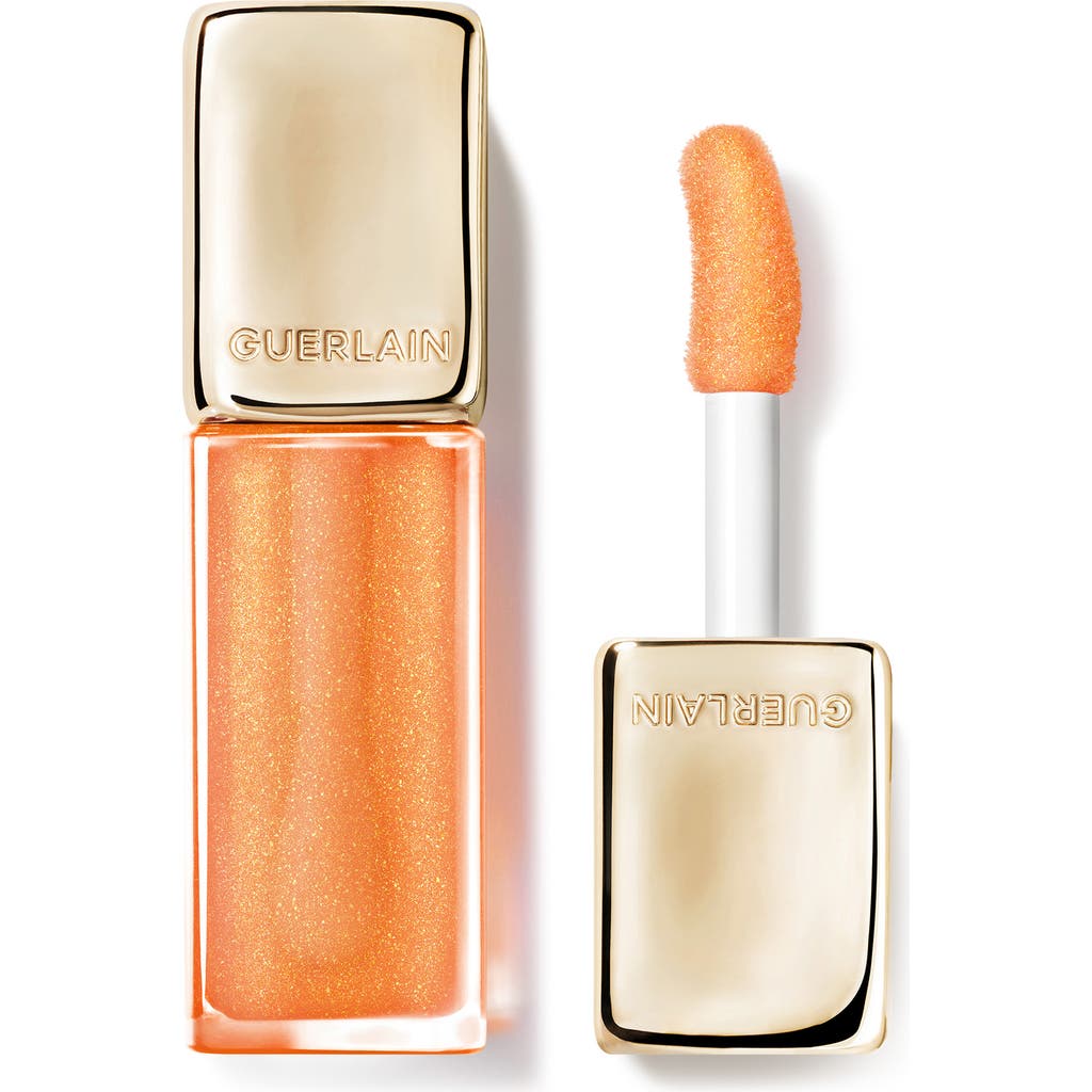 Guerlain Holiday Limited Edition Shimmering Kisskiss Bee Glow Glossy Lip Oil In Orange