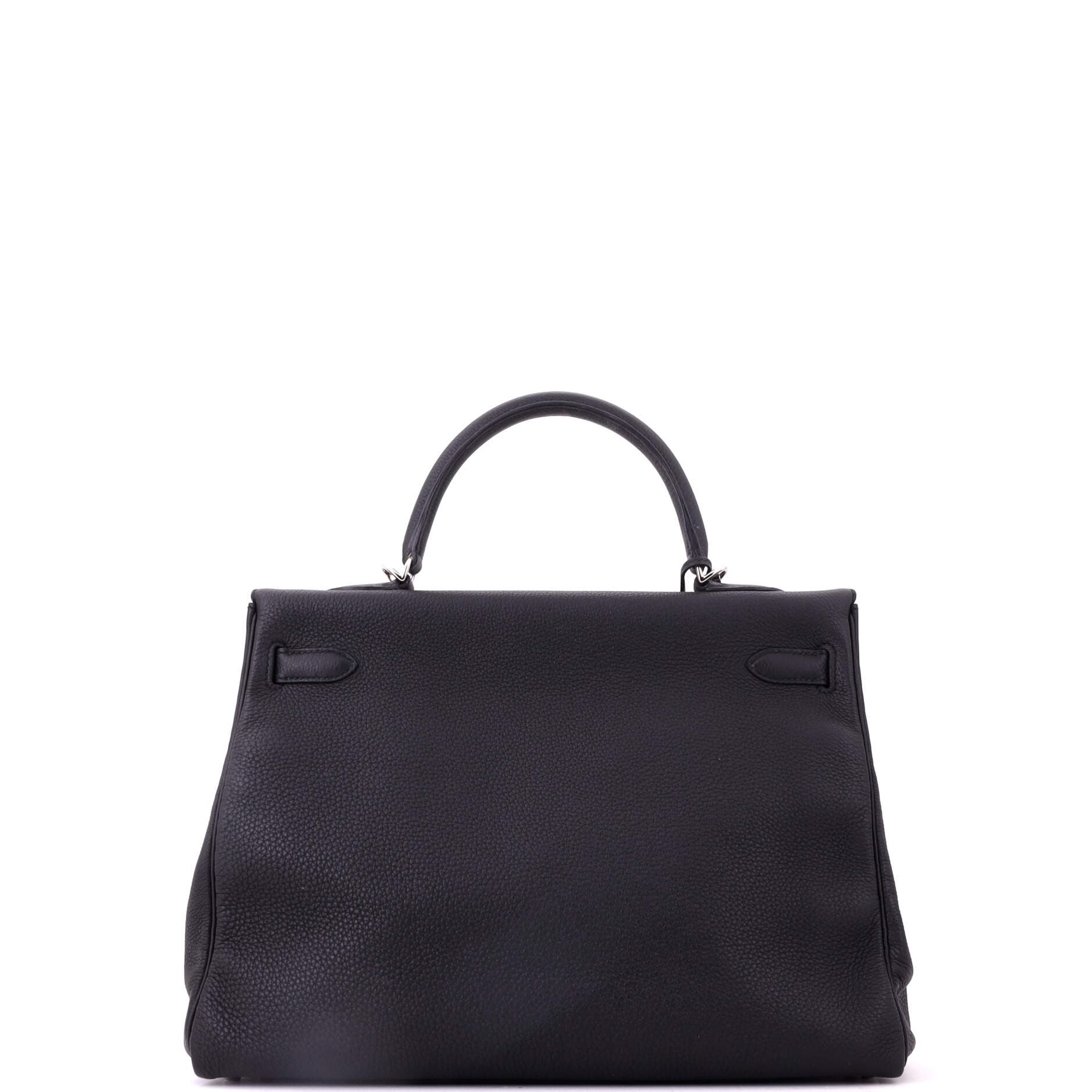 Kelly Handbag Black Togo with Palladium Hardware 35, Alternate, color, Black
