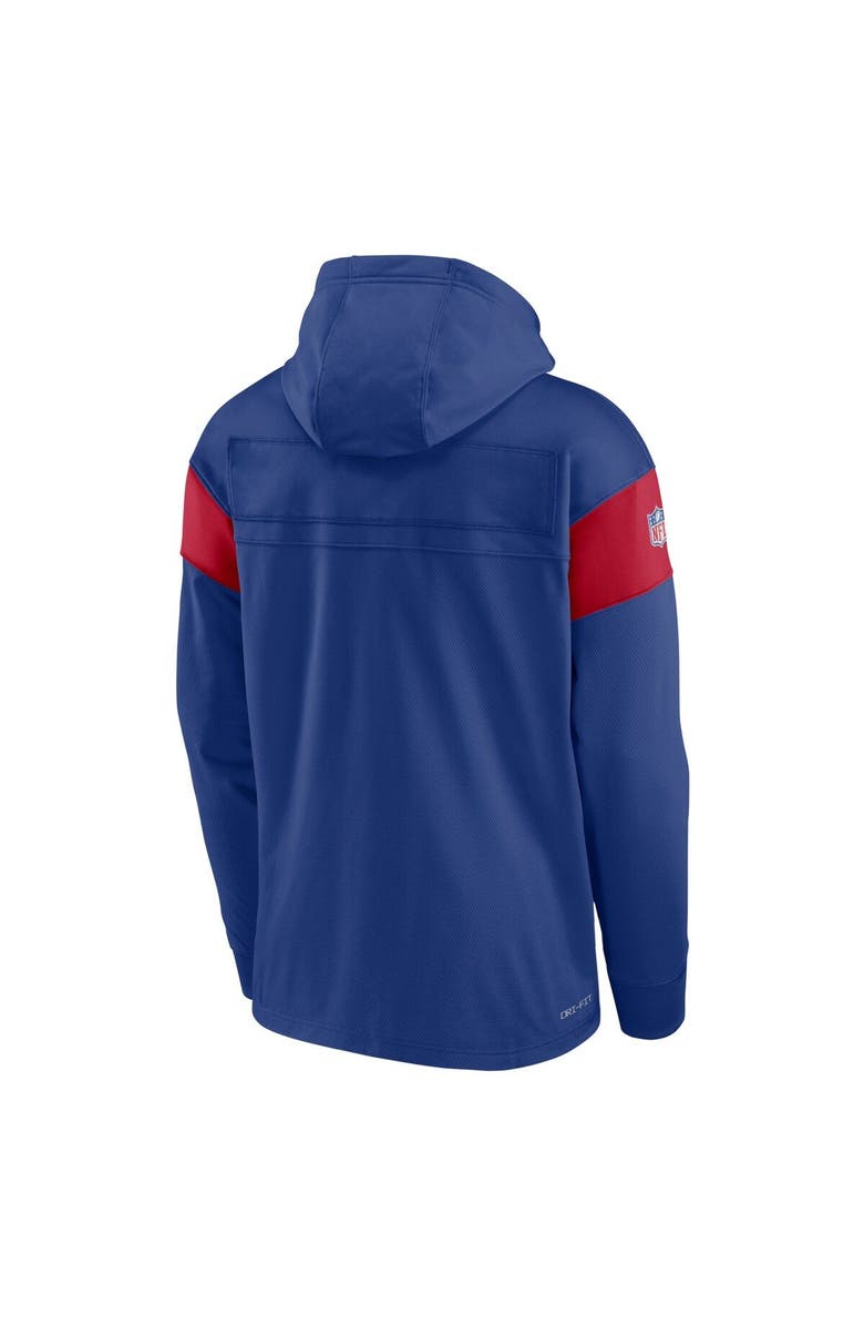 Nike Men's Nike Royal New York Giants Sideline Athletic Arch Jersey Performance Pullover Hoodie, Alternate, color,