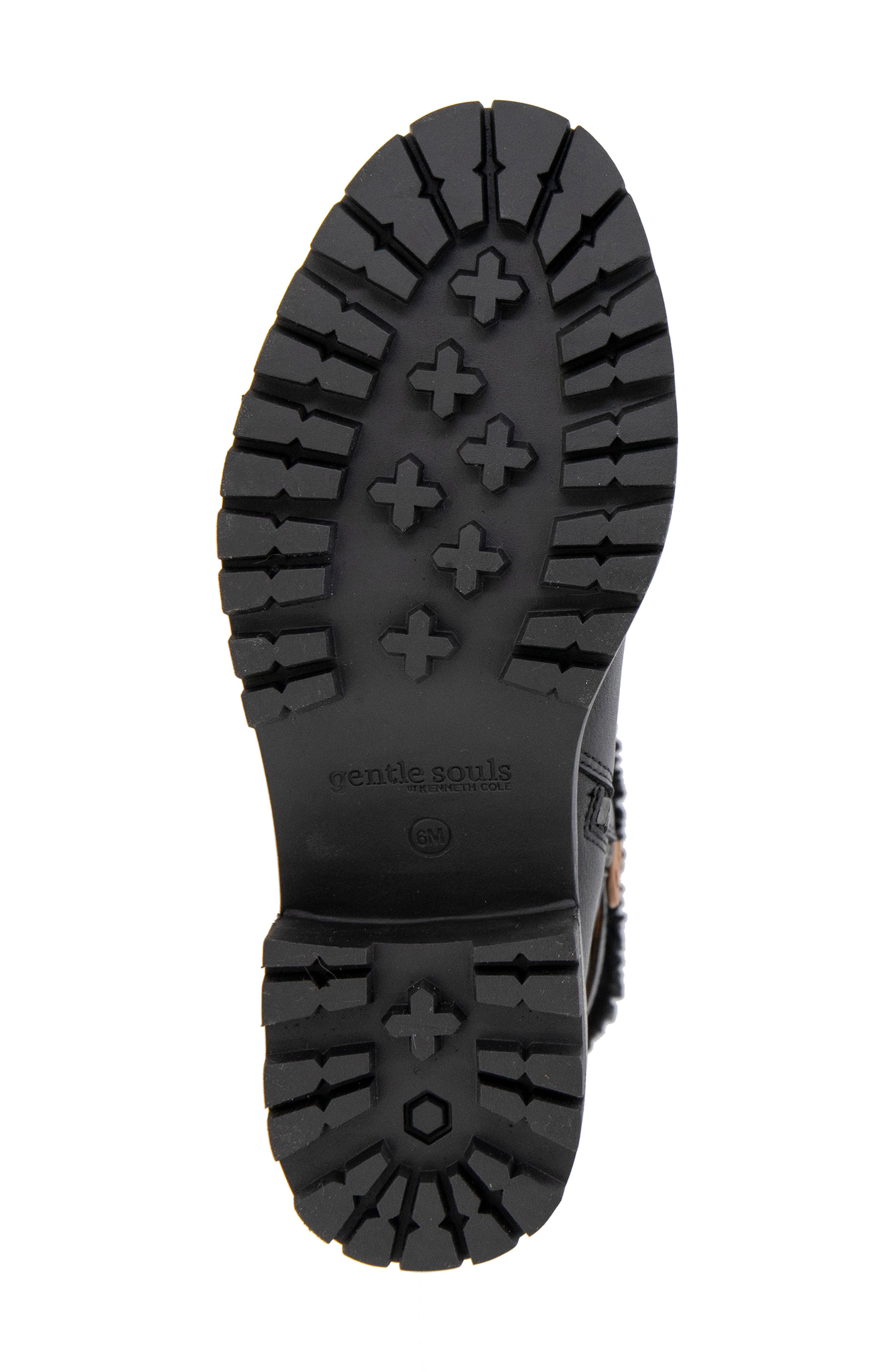 Gentle Souls Bradford Faux Shearling Trim Boot, Alternate, color, Black Leather