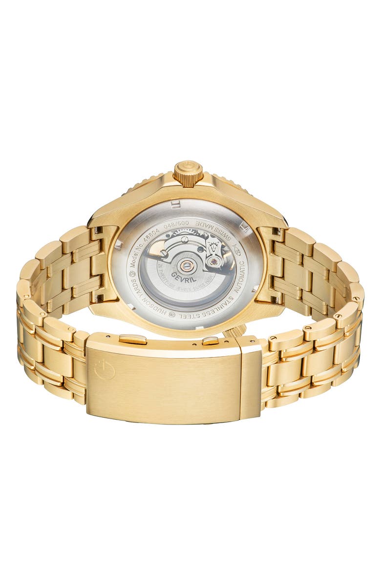 GEVRIL Hudson Yards Bracelet Watch, 43mm, Alternate, color, 