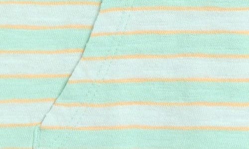 Tucker + Tate Henley Pocket Romper In Green Yucca Kendall Stripe