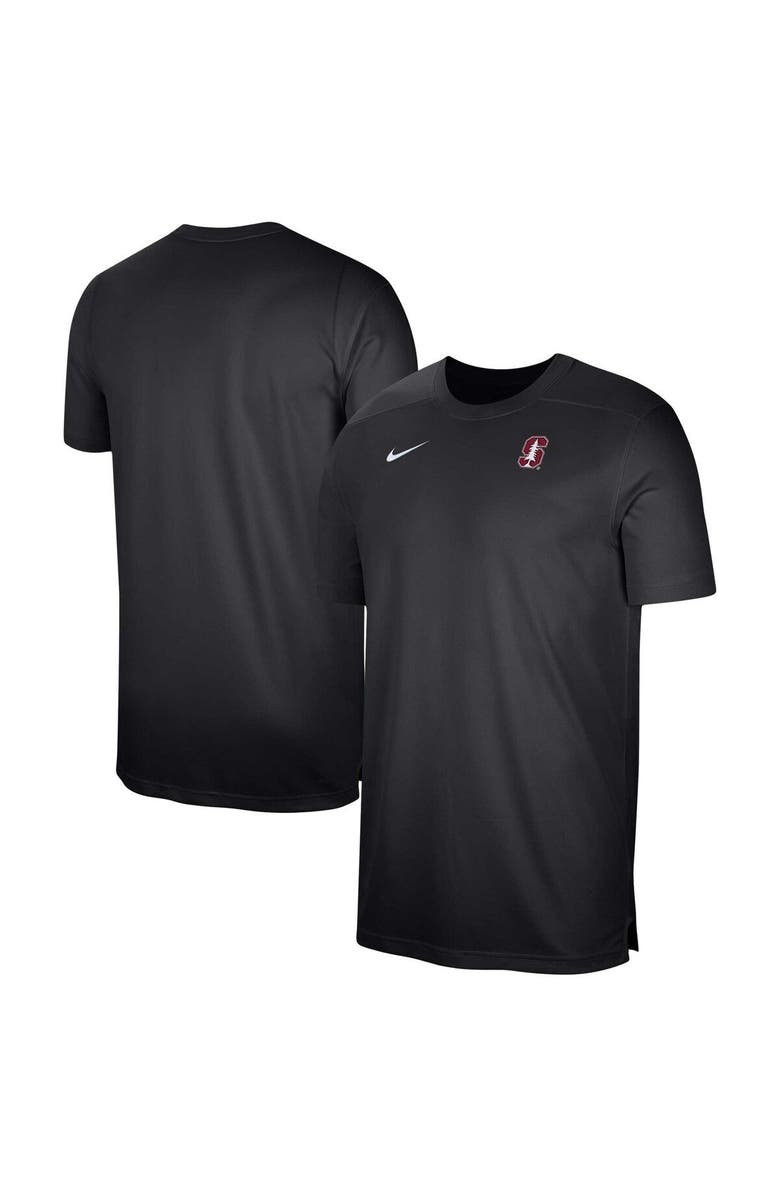Nike Men's Nike  Black Stanford Cardinal Sideline Coaches Performance Top, Main, color, 
