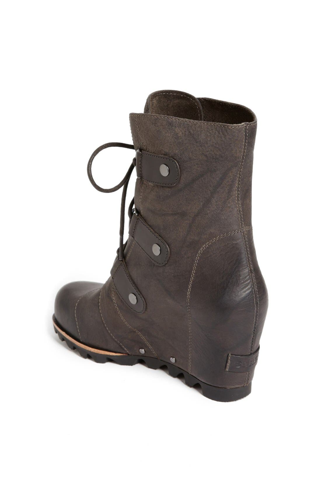 'Joan of Arctic' Wedge Boot, Alternate, color, GRILL/ BLACK