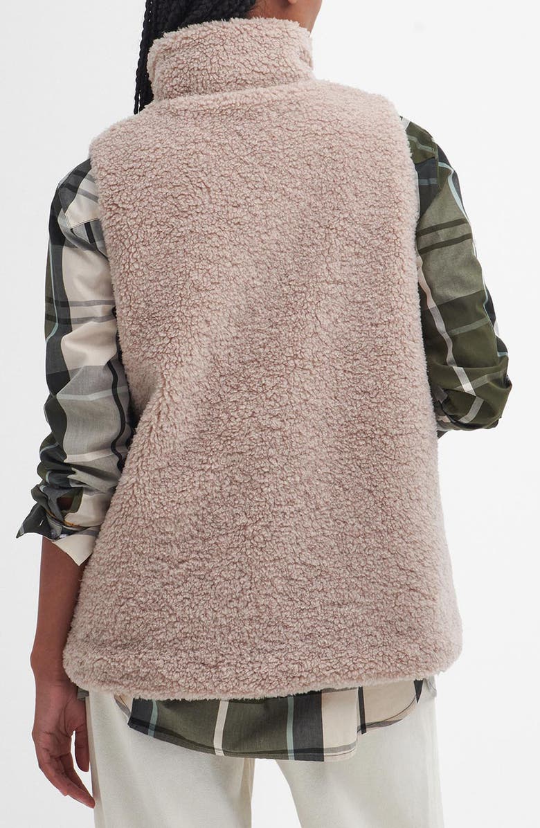 Barbour Elisha Faux Shearling Insulated Vest, Alternate, color, 