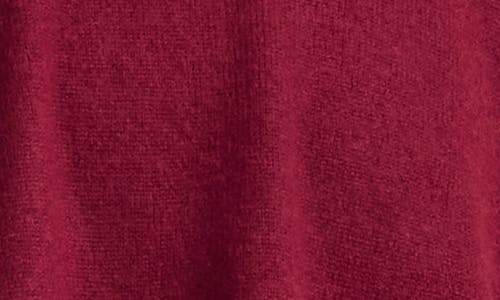 Bruno Magli Turtleneck Wool & Cashmere Poncho In Burgundy