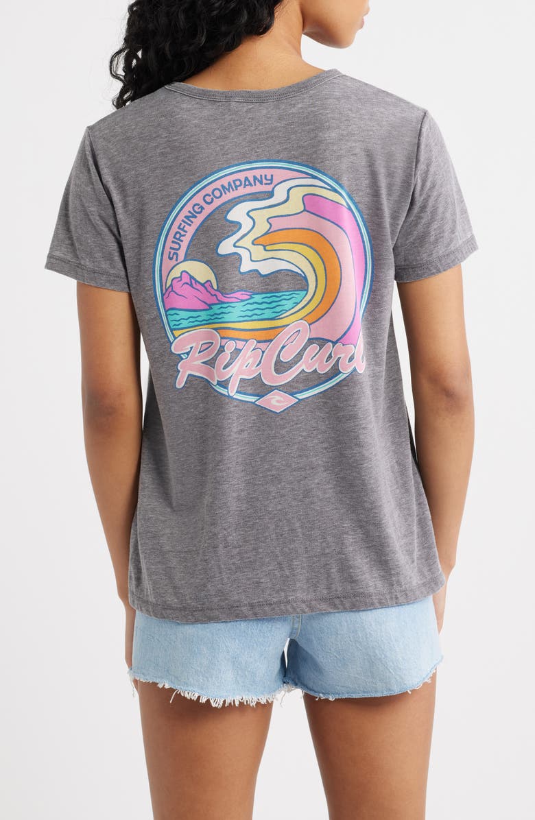 Rip Curl Layday Logo T-Shirt, Alternate, color, Washed Black