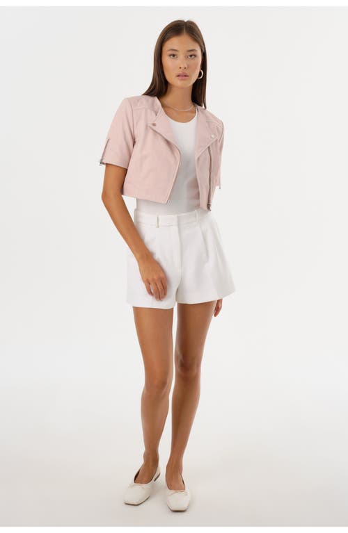 Lamarque Kirsi | Cropped Biker Jacket In Gray