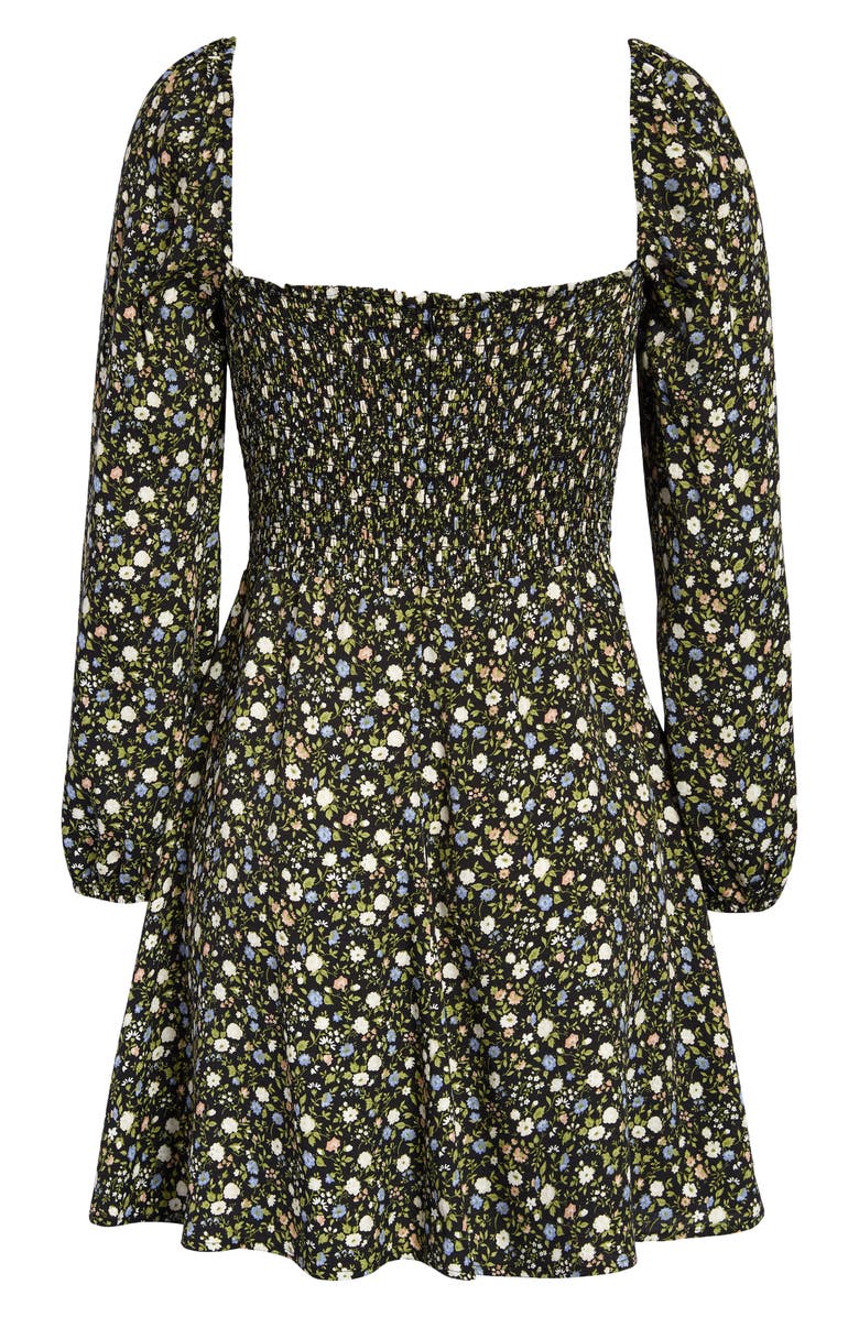 Reformation Mochi Floral Long Sleeve Dress, Alternate, color,