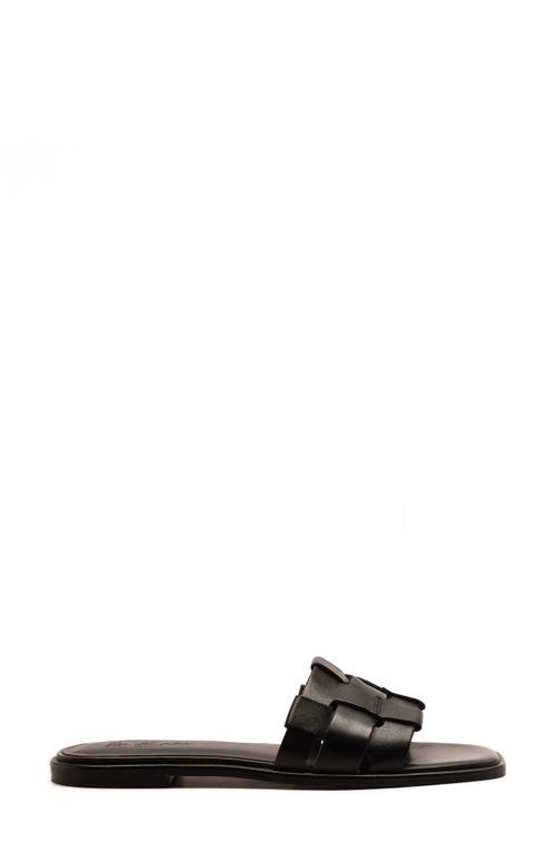 Off The Hook London Hampstead Woven Sandal In Black