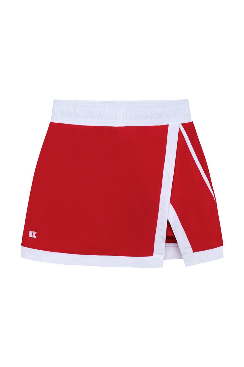 Retro Power Skirt, Main, color, Red