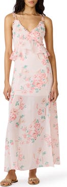Steve Madden Ilara Floral Ruffle Detail Maxi Dress