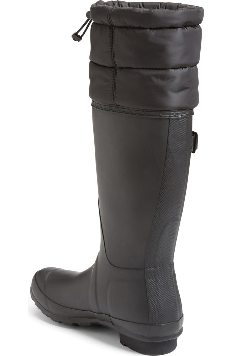 Hunter 'Original - Quilted Cuff' Rain Boot, Alternate, color,