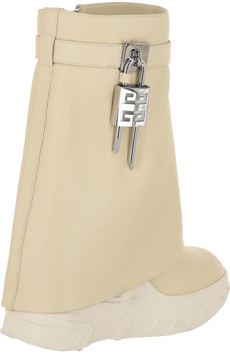 Givenchy Shark Lock Foldover Shaft Biker Boot, Alternate, color,