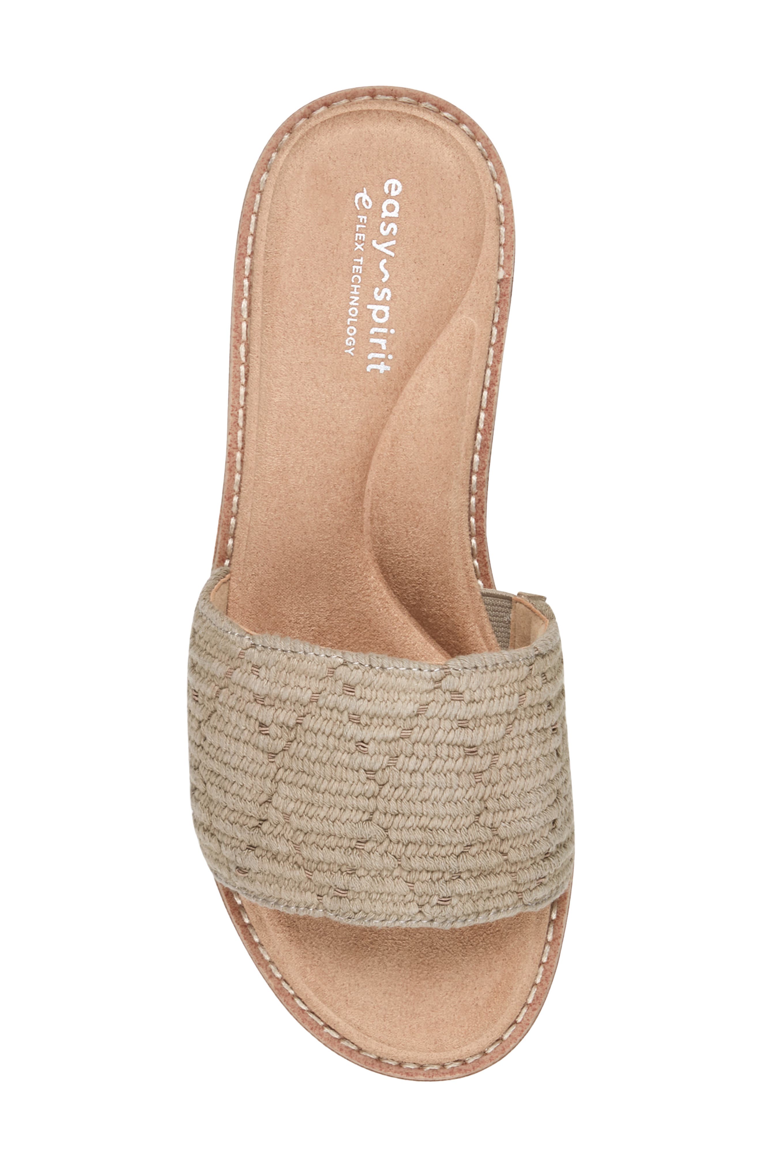 Easy Spirit Jadyn Platform Wedge Slide Sandal, Alternate, color, Taupe