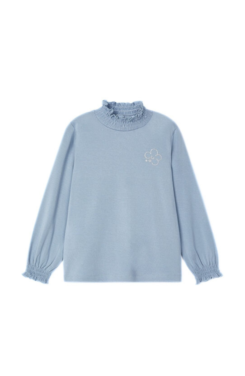 Mayoral Blue Soft Turtleneck, Main, color, Blue