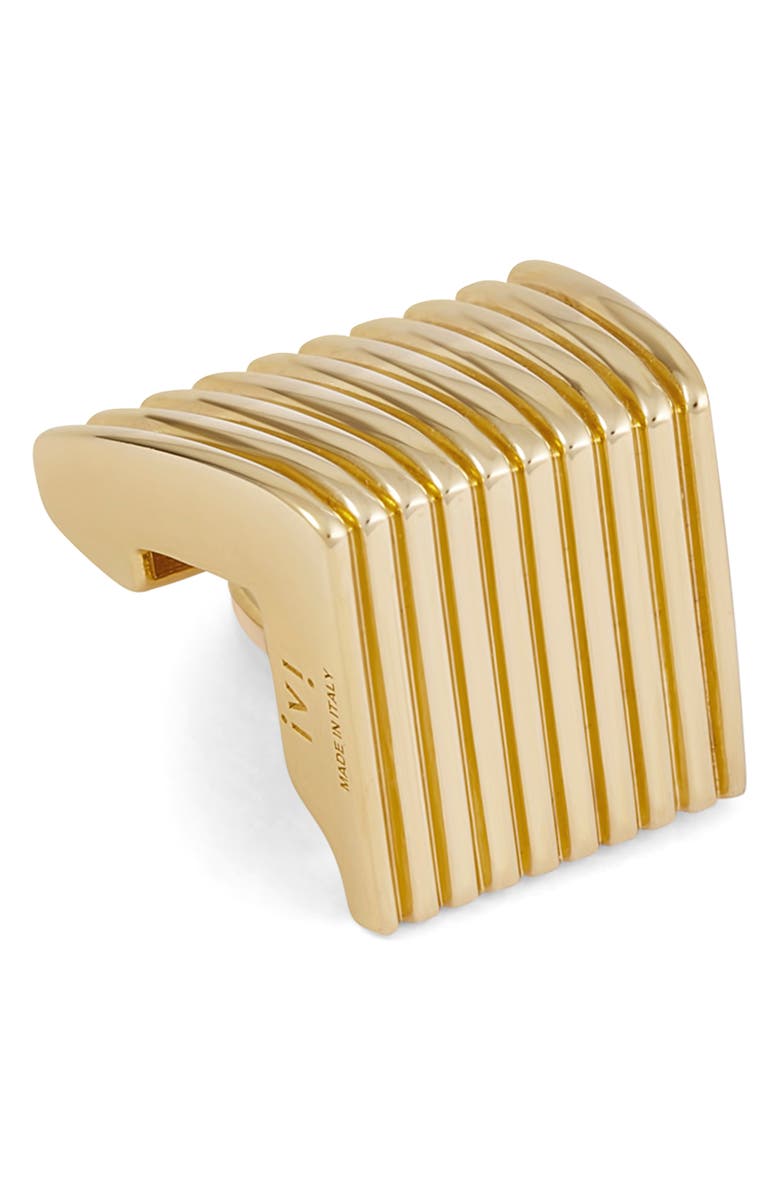 IVI Los Angeles Liz Chunky Clip-On Earrings, Alternate, color, Yellow Gold