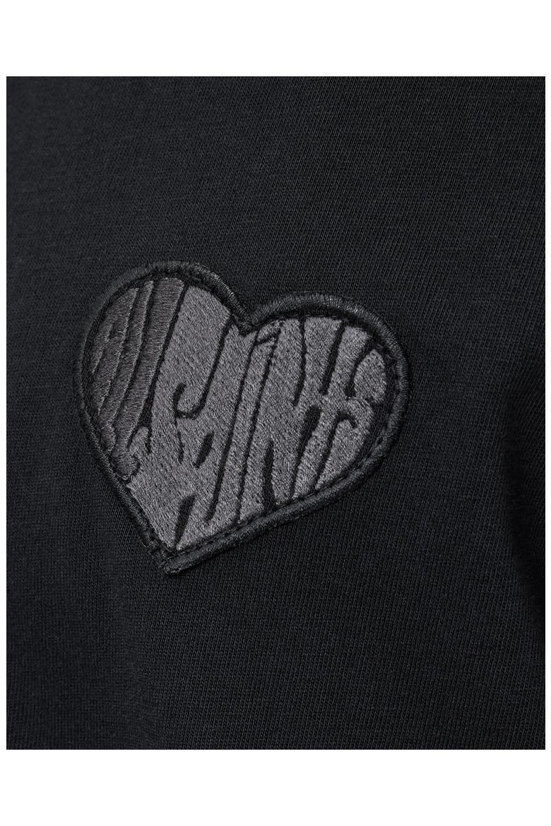 Lover Oversize Heart Appliqué Cotton T-Shirt, Alternate, color, WASHED BLACK
