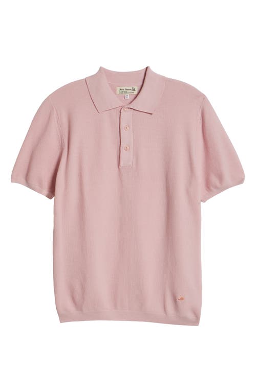 Merz B Schwanen Organic Cotton Piqué Polo In Pink