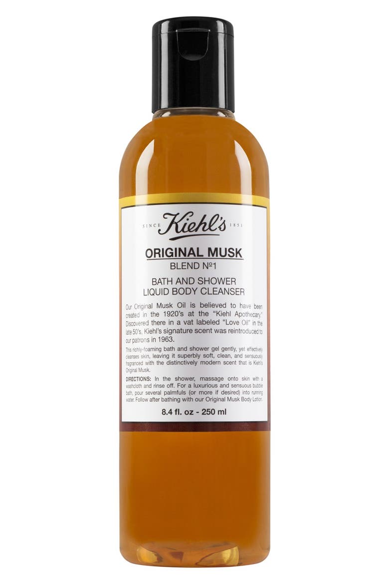 Original Musk Bath & Shower Liquid Body Cleanser, Main, color, NO COLOR